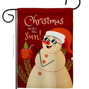 Christmas Under The Sun - Fun In The Sun Summer Vertical Impressions Decorative Flags HG130343 Made In USA