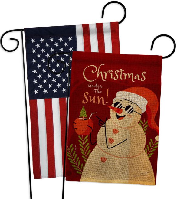 Christmas Under The Sun - Fun In The Sun Summer Vertical Impressions Decorative Flags HG130343 Made In USA - Image 30