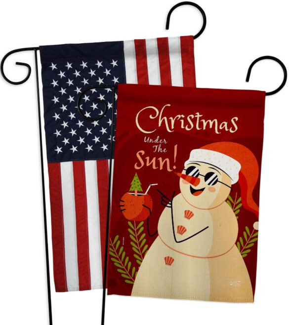 Christmas Under The Sun - Fun In The Sun Summer Vertical Impressions Decorative Flags HG130343 Made In USA - Image 9
