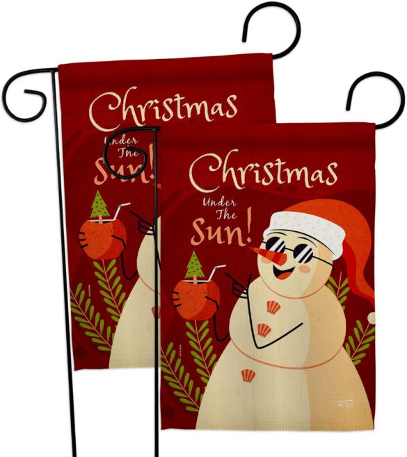 Christmas Under The Sun - Fun In The Sun Summer Vertical Impressions Decorative Flags HG130343 Made In USA - Image 11