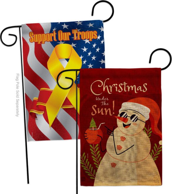 Christmas Under The Sun - Fun In The Sun Summer Vertical Impressions Decorative Flags HG130343 Made In USA - Image 34