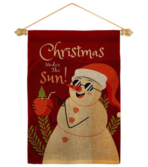 Christmas Under The Sun - Fun In The Sun Summer Vertical Impressions Decorative Flags HG130343 Made In USA - Image 40