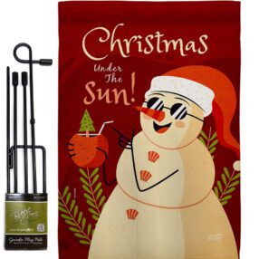 Garden Flag Christmas In July GS130343 f0b45003 e08b 4aed 8af8 b9a21a93c7c6