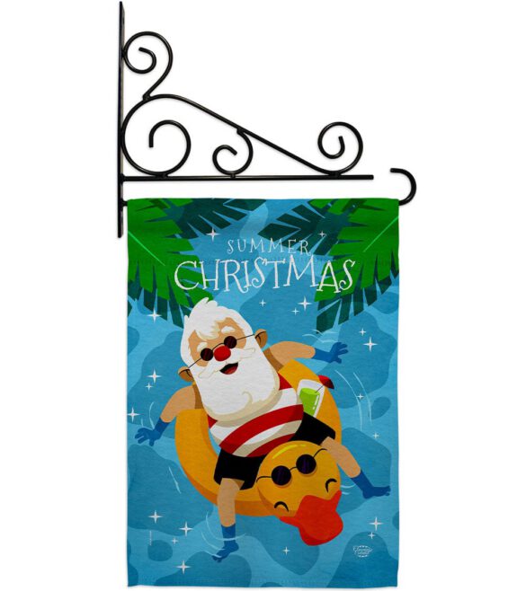 Christmas In Summer - Fun In The Sun Summer Vertical Impressions Decorative Flags HG190075 Made In USA - Image 17
