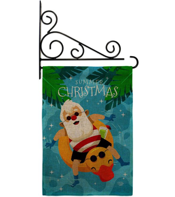 Christmas In Summer - Fun In The Sun Summer Vertical Impressions Decorative Flags HG190075 Made In USA - Image 38