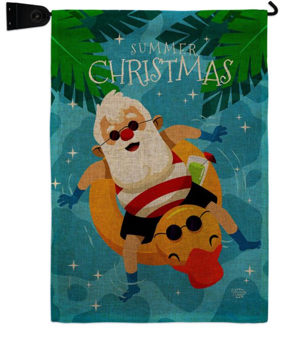 Christmas In Summer - Fun In The Sun Summer Vertical Impressions Decorative Flags HG190075 Made In USA - Image 39