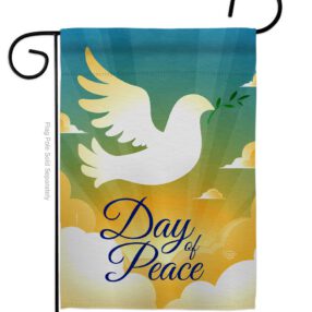 Day of Peace - Expression Inspirational Vertical Impressions Decorative Flags HG190074 Made In USA