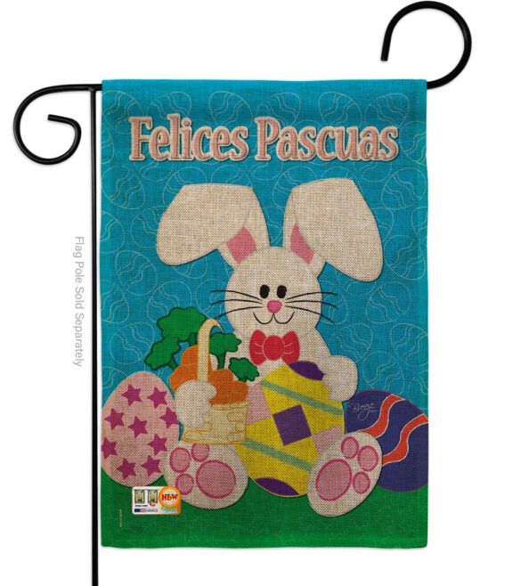 Felices Pascuas - Easter Spring Vertical Impressions Decorative Flags HG103029S Made In USA - Image 8