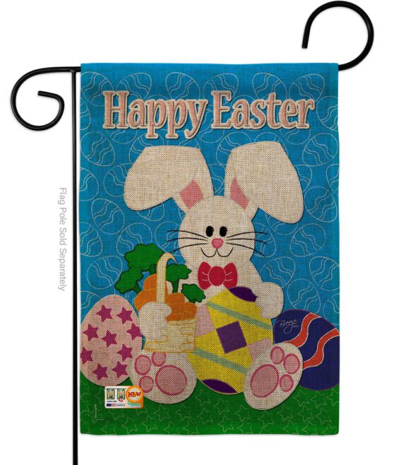 Happy Bunny - Easter Spring Vertical Impressions Decorative Flags HG103029 Made In USA - Image 8