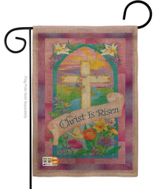 Christ is Risen - Easter Spring Vertical Impressions Decorative Flags HG103043 Made In USA - Image 8