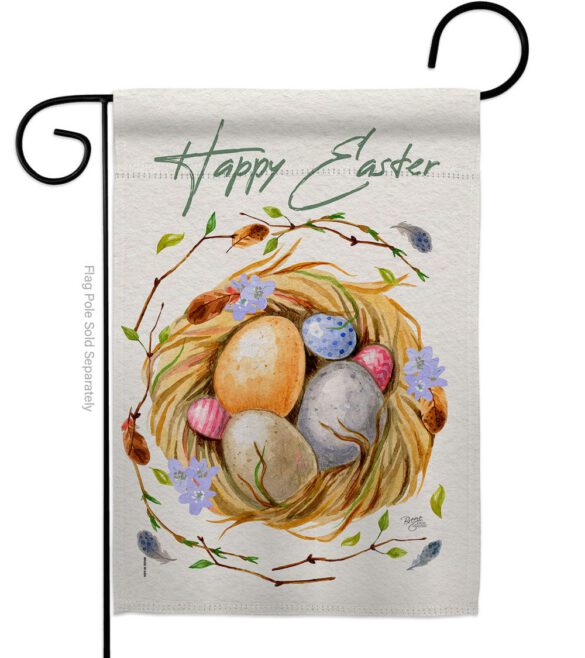 Easter Nest - Easter Spring Vertical Impressions Decorative Flags HG103074 Made In USA