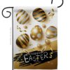 Golden Eggs Party - Easter Spring Vertical Impressions Decorative Flags HG103078 Made In USA