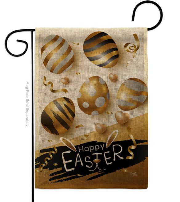 Golden Eggs Party - Easter Spring Vertical Impressions Decorative Flags HG103078 Made In USA - Image 11
