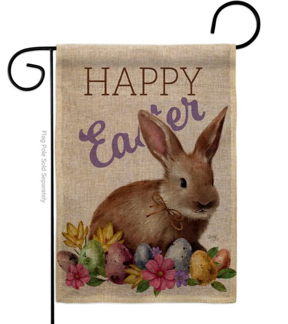 Bunny Eggs - Easter Spring Vertical Impressions Decorative Flags HG103083 Made In USA - Image 11