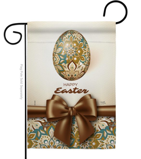 Easter Faberge Egg - Easter Spring Vertical Impressions Decorative Flags HG103085 Made In USA