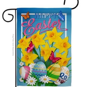 Daffodils Easter - Easter Spring Vertical Impressions Decorative Flags HG137154 Made In USA