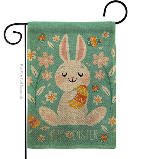 Cheerful Easter Bunny - Easter Spring Vertical Impressions Decorative Flags HG137345 Made In USA - Image 11