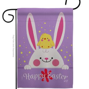 Bunny & Chick - Easter Spring Vertical Impressions Decorative Flags HG137346 Made In USA