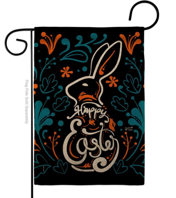 Colorful Bunny - Easter Spring Vertical Impressions Decorative Flags HG137389 Made In USA - Image 11