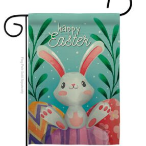 Colorful Easter Eggs - Easter Spring Vertical Impressions Decorative Flags HG192350 Made In USA