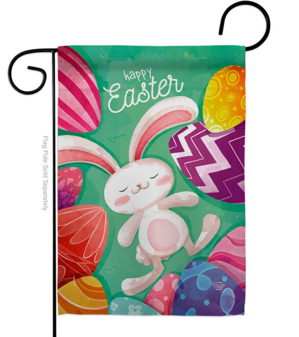 Easter Eggs - Easter Spring Vertical Impressions Decorative Flags HG192352 Made In USA