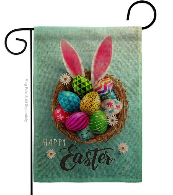 Bunny Easter Eggs - Easter Spring Vertical Impressions Decorative Flags HG192373 Made In USA - Image 11