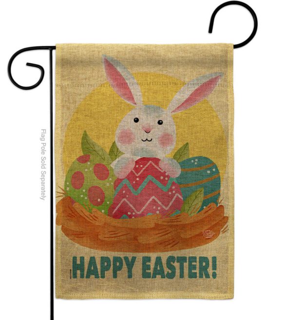 Easter Bunny Fun - Easter Spring Vertical Impressions Decorative Flags HG192421 Made In USA - Image 11
