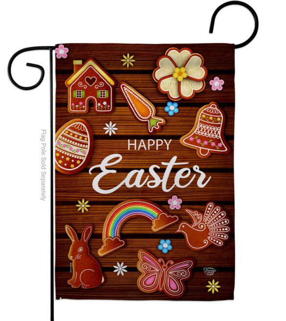Chocolate Easter - Easter Spring Vertical Impressions Decorative Flags HG192502 Made In USA