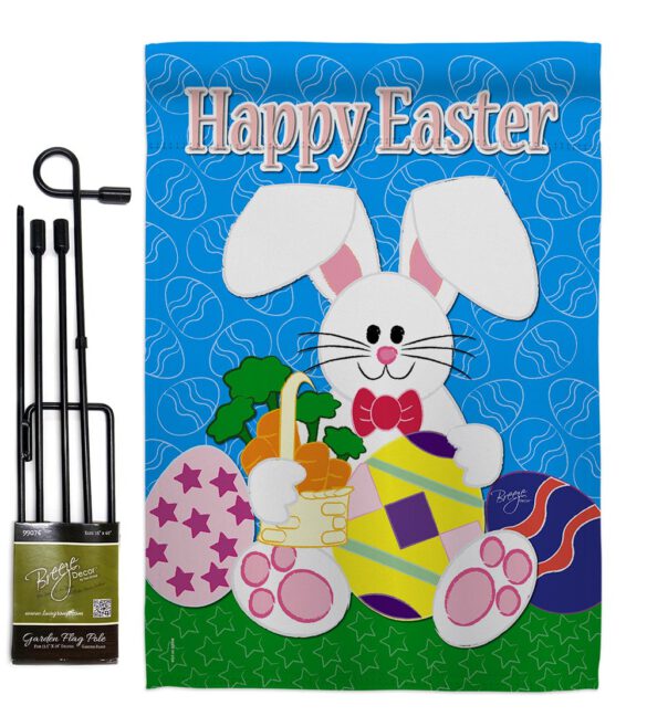 Happy Bunny - Easter Spring Vertical Impressions Decorative Flags HG103029 Made In USA - Image 4
