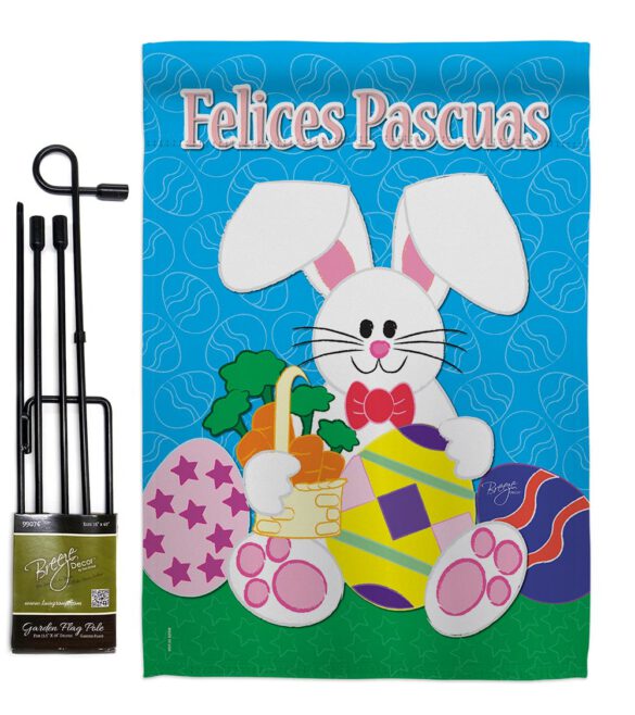 Felices Pascuas - Easter Spring Vertical Impressions Decorative Flags HG103029S Made In USA - Image 4