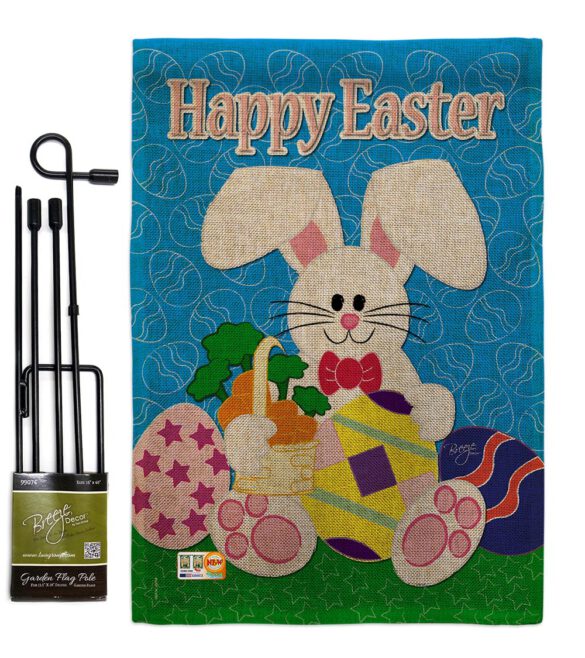Happy Bunny - Easter Spring Vertical Impressions Decorative Flags HG103029 Made In USA - Image 9
