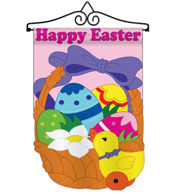 Happy Easter - Easter Spring Vertical Applique Decorative Flags HG103034 - Image 3
