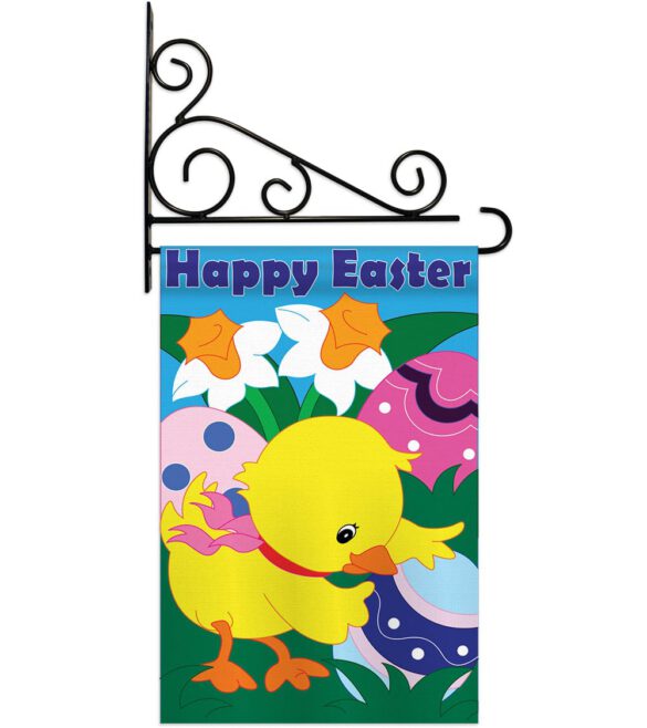 Easter Chick - Easter Spring Vertical Applique Decorative Flags HG103035 - Image 8