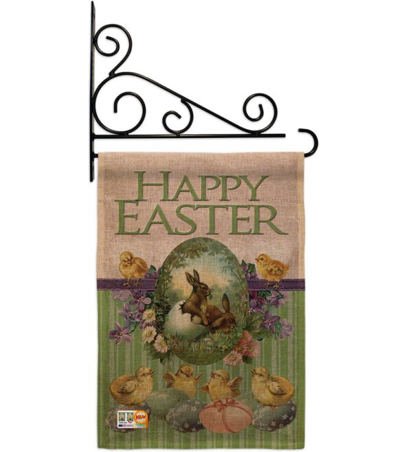 Bunny with Chicks - Easter Spring Vertical Impressions Decorative Flags HG103053 Made In USA - Image 12