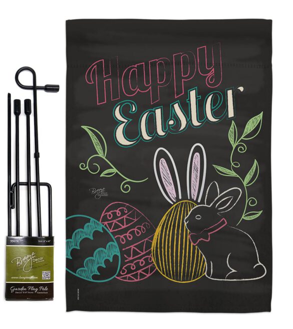 Colorful Easter Eggs - Easter Spring Vertical Impressions Decorative Flags HG103054 Made In USA - Image 4
