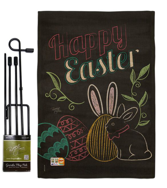 Colorful Easter Eggs - Easter Spring Vertical Impressions Decorative Flags HG103054 Made In USA - Image 9