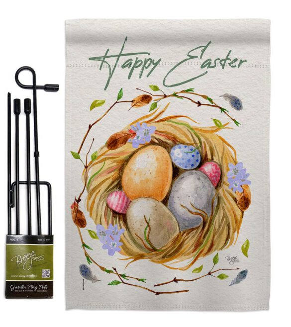 Easter Nest - Easter Spring Vertical Impressions Decorative Flags HG103074 Made In USA - Image 4