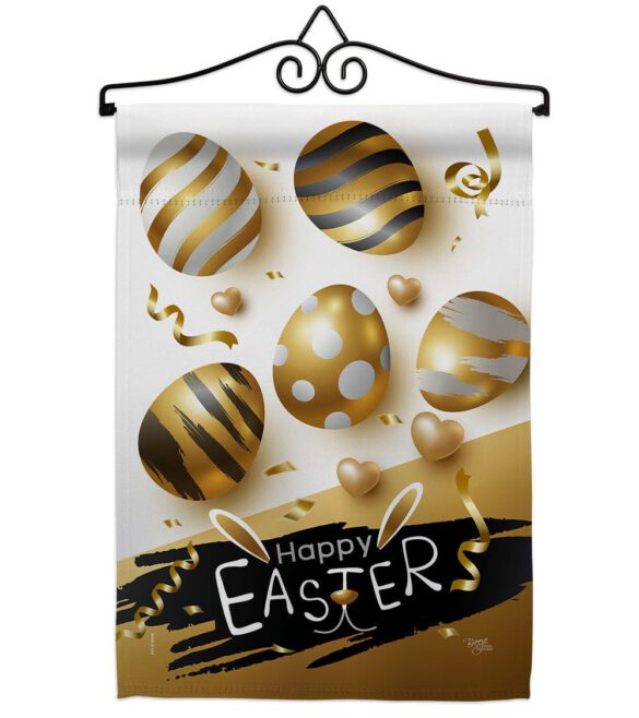 Golden Eggs Party - Easter Spring Vertical Impressions Decorative Flags HG103078 Made In USA - Image 7