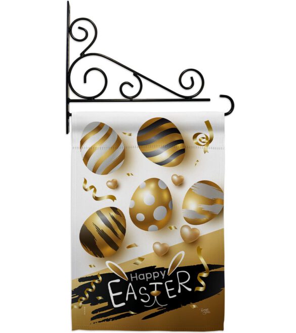 Golden Eggs Party - Easter Spring Vertical Impressions Decorative Flags HG103078 Made In USA - Image 8