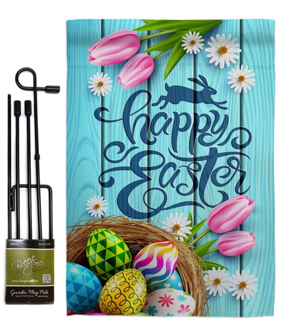 Daisy Egg Basket - Easter Spring Vertical Impressions Decorative Flags HG103080 Made In USA - Image 4