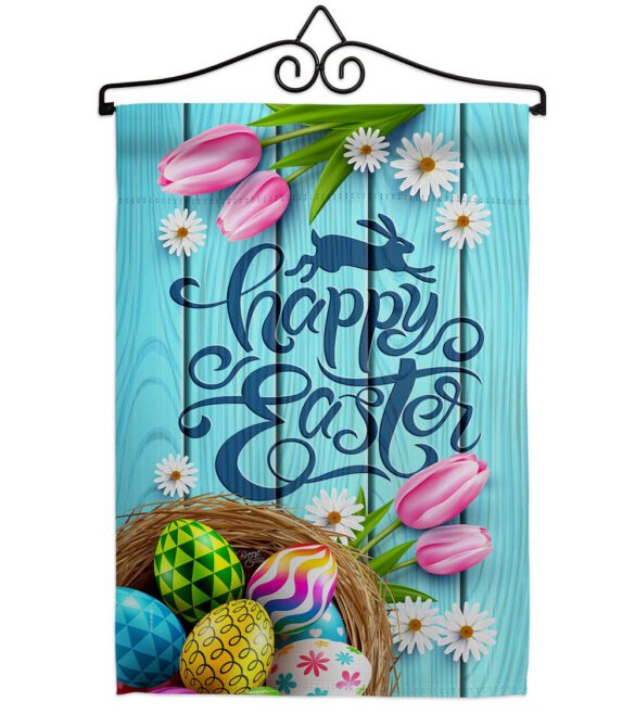 Daisy Egg Basket - Easter Spring Vertical Impressions Decorative Flags HG103080 Made In USA - Image 7