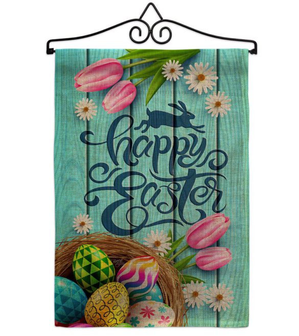 Daisy Egg Basket - Easter Spring Vertical Impressions Decorative Flags HG103080 Made In USA - Image 17