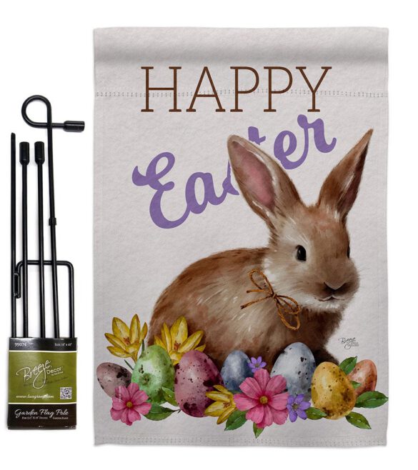 Bunny Eggs - Easter Spring Vertical Impressions Decorative Flags HG103083 Made In USA - Image 4