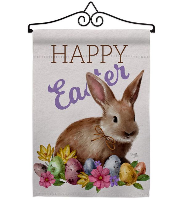 Bunny Eggs - Easter Spring Vertical Impressions Decorative Flags HG103083 Made In USA - Image 7