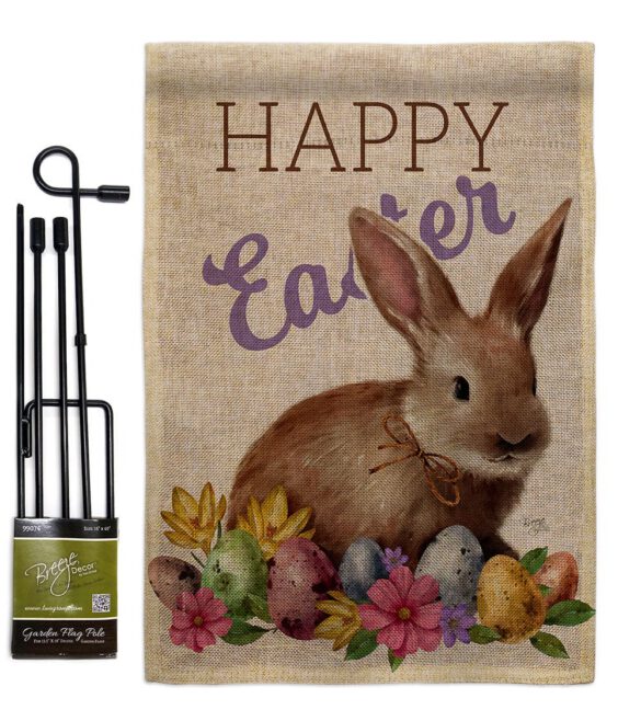 Bunny Eggs - Easter Spring Vertical Impressions Decorative Flags HG103083 Made In USA - Image 14