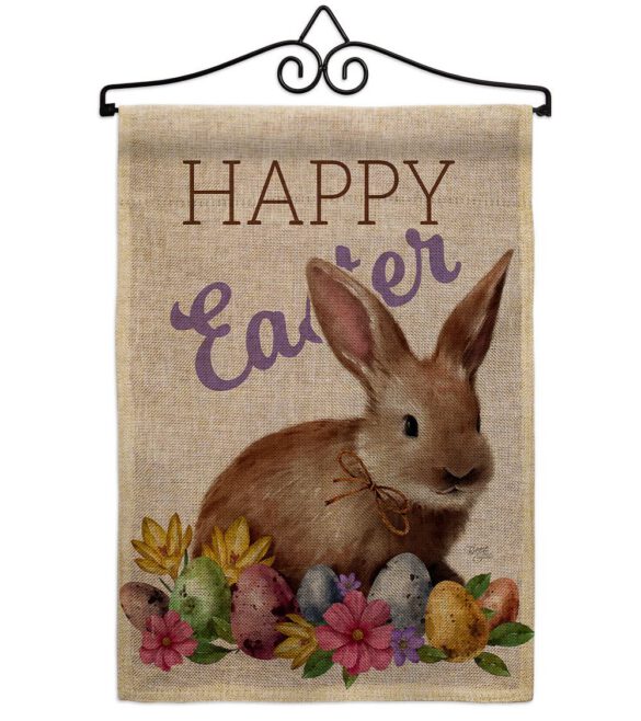 Bunny Eggs - Easter Spring Vertical Impressions Decorative Flags HG103083 Made In USA - Image 17