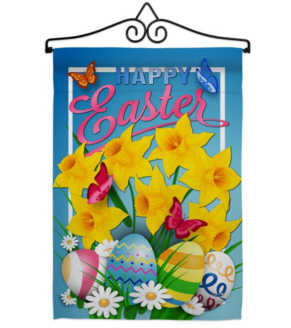 Daffodils Easter - Easter Spring Vertical Impressions Decorative Flags HG137154 Made In USA - Image 7