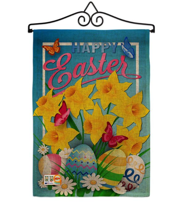 Daffodils Easter - Easter Spring Vertical Impressions Decorative Flags HG137154 Made In USA - Image 10