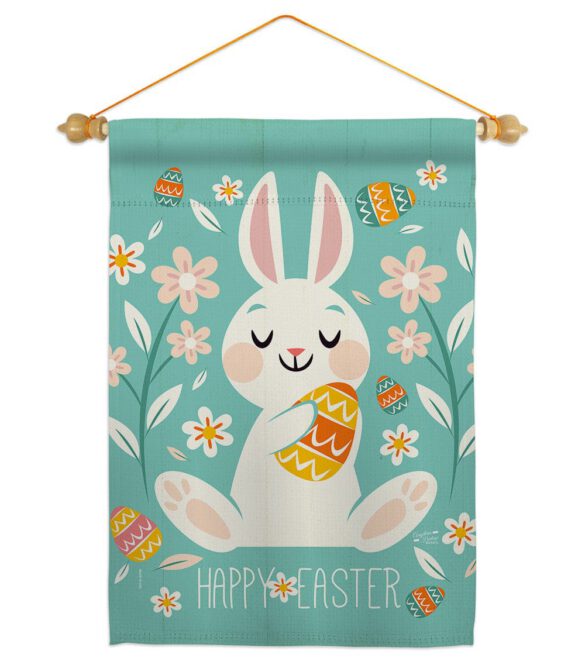 Cheerful Easter Bunny - Easter Spring Vertical Impressions Decorative Flags HG137345 Made In USA - Image 23