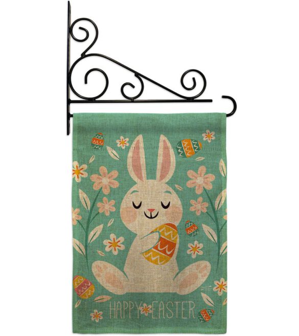 Cheerful Easter Bunny - Easter Spring Vertical Impressions Decorative Flags HG137345 Made In USA - Image 18